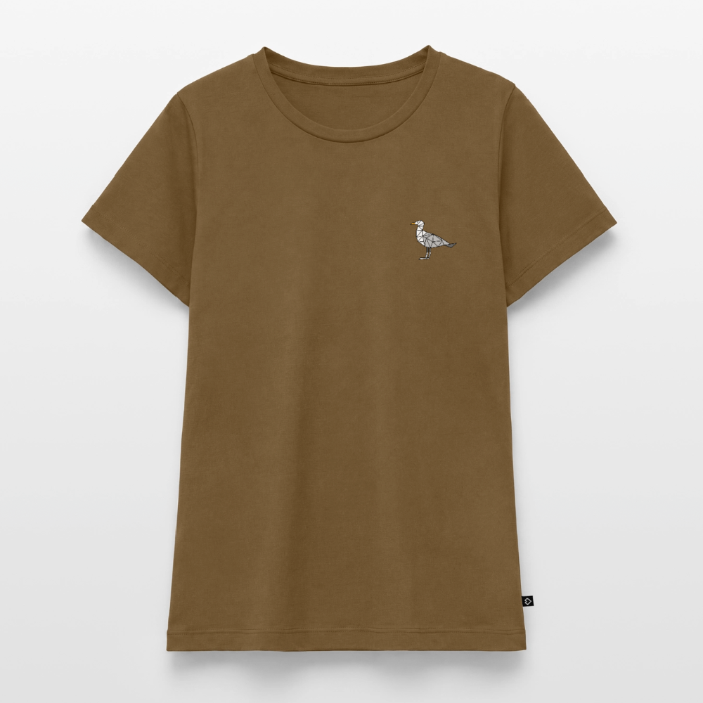 Möwe - Damen Premium Bio T-Shirt - Nussbraun