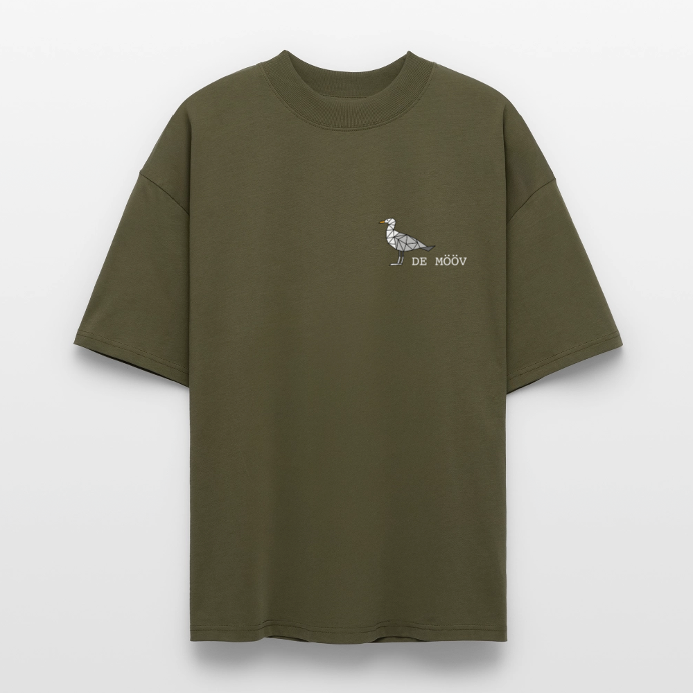 Unisex Oversize Bio-T-Shirt - de Mööv (weiss) - Khaki