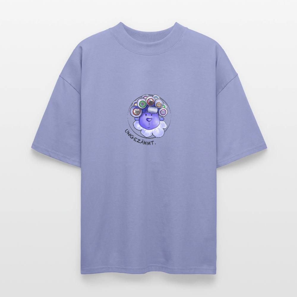 Unisex Oversized Bio T-Shirt - Schaf ungezähmt - Violett