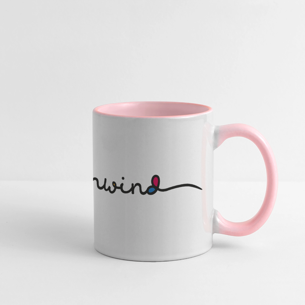 Küstenwind - Panoramatasse - Weiß/Pink