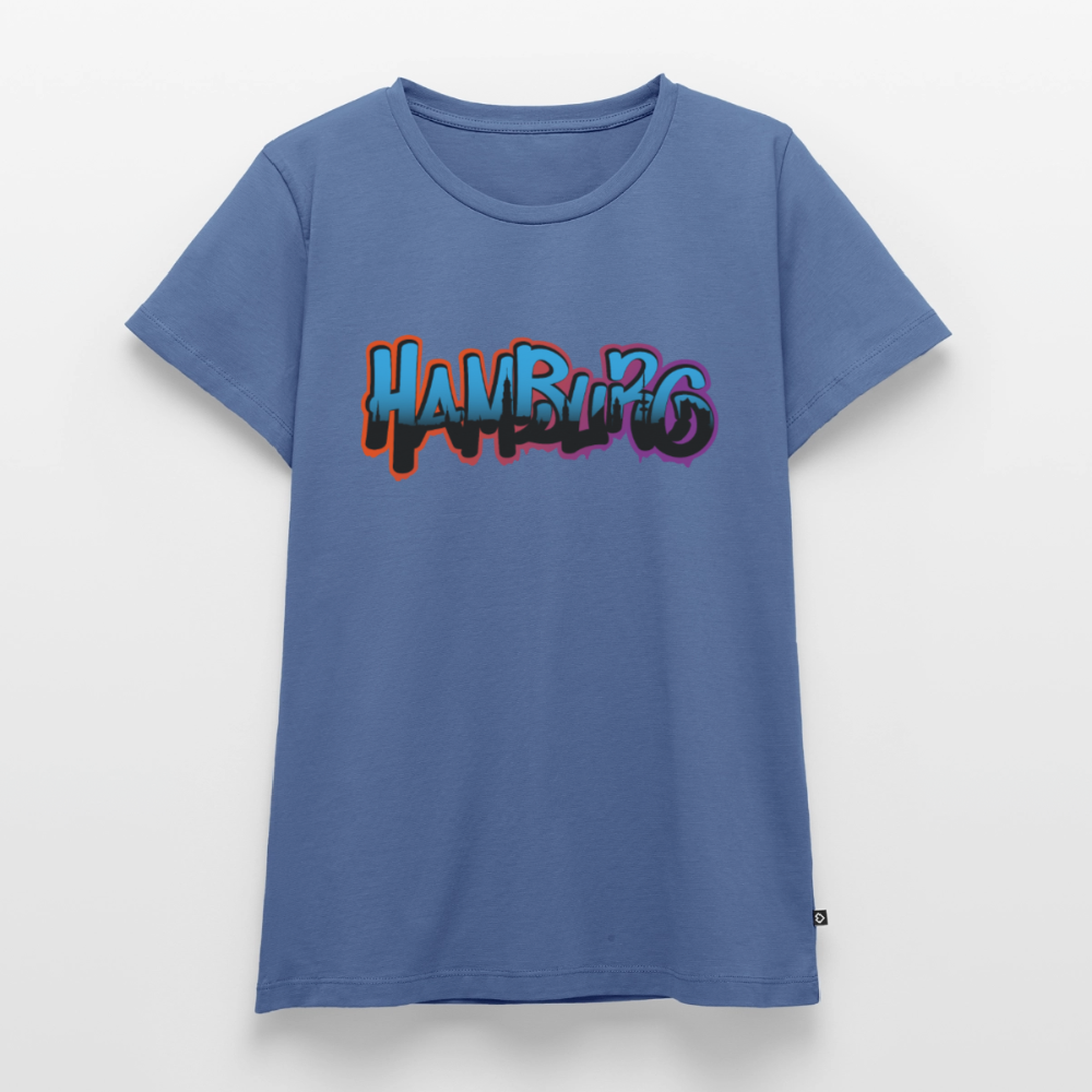 Damen Premium Bio T-Shirt - Hamburg - Taubenblau
