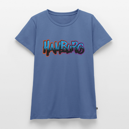 Damen Premium Bio T-Shirt - Hamburg - Taubenblau