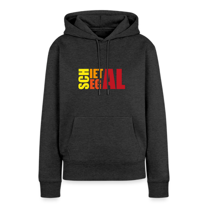 Damen Premium Hoodie - Schietegal - Anthrazit meliert