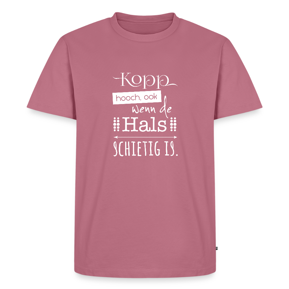 Herren Premium Bio T-Shirt - Kopp hooch - Mauve