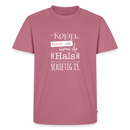 Herren Premium Bio T-Shirt - Kopp hooch - Mauve