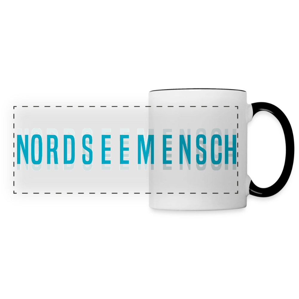 Nordseemensch - Panoramatasse - Weiß/Schwarz