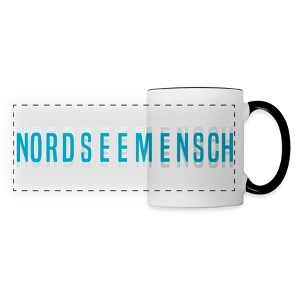Nordseemensch - Panoramatasse - Weiß/Schwarz