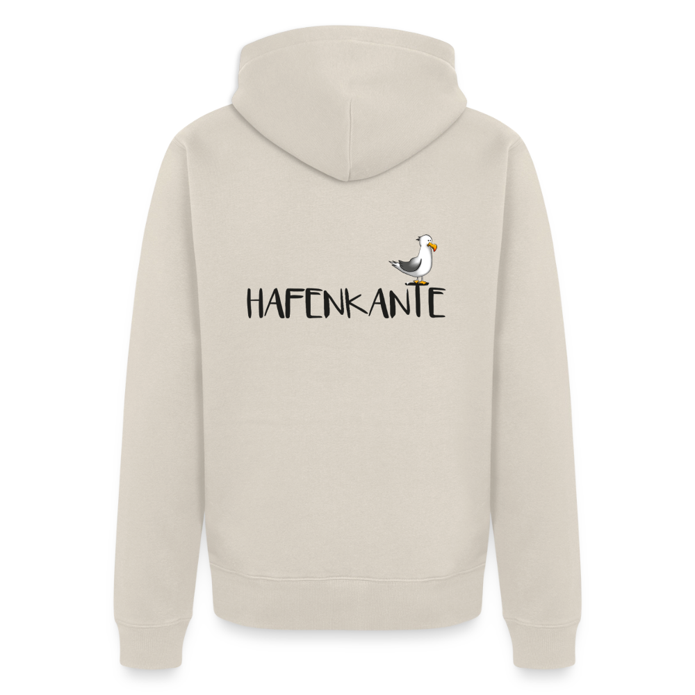 Hafenkante - Herren Premium Kapuzenjacke - Beige
