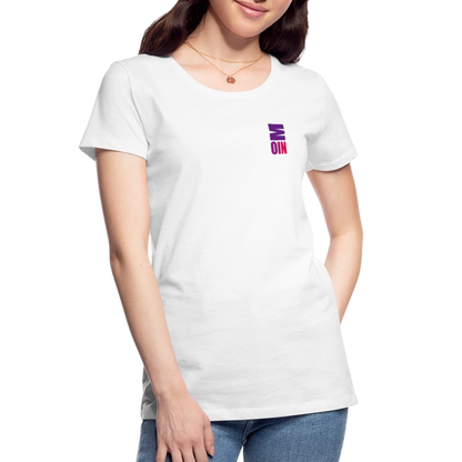 Frauen Premium Bio T-Shirt - Moin - Weiß