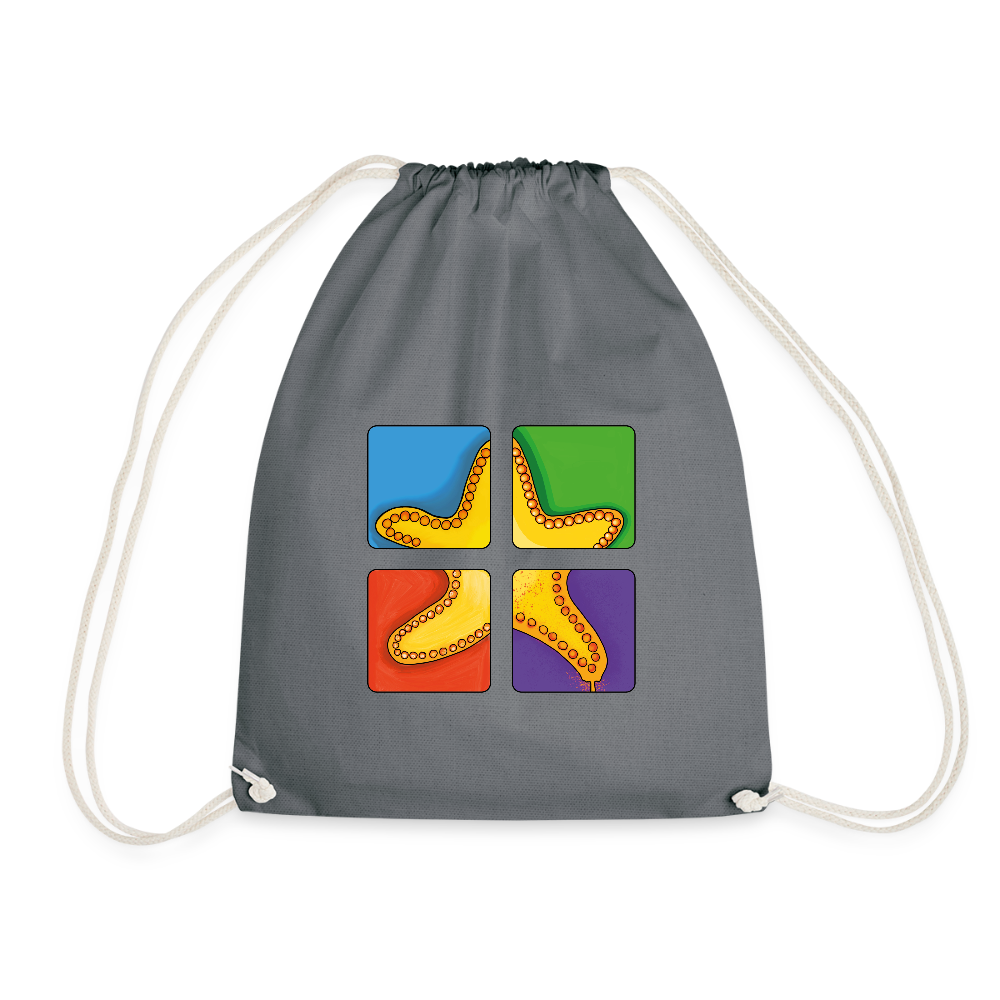 Turnbeutel - Seestern - Grau