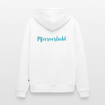 Herren Premium Kapuzenjacke - Meerverliebt - Weiß