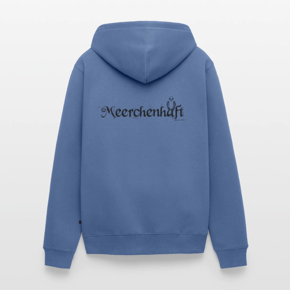 Meerchenhaft Herren Premium Kapuzenjacke im nordischen Stil - Taubenblau