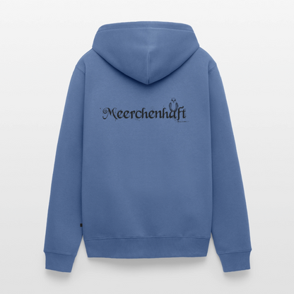Meerchenhaft Herren Premium Kapuzenjacke im nordischen Stil - Taubenblau