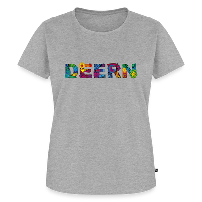 Damen Premium Bio T-Shirt - Deern - Grau meliert