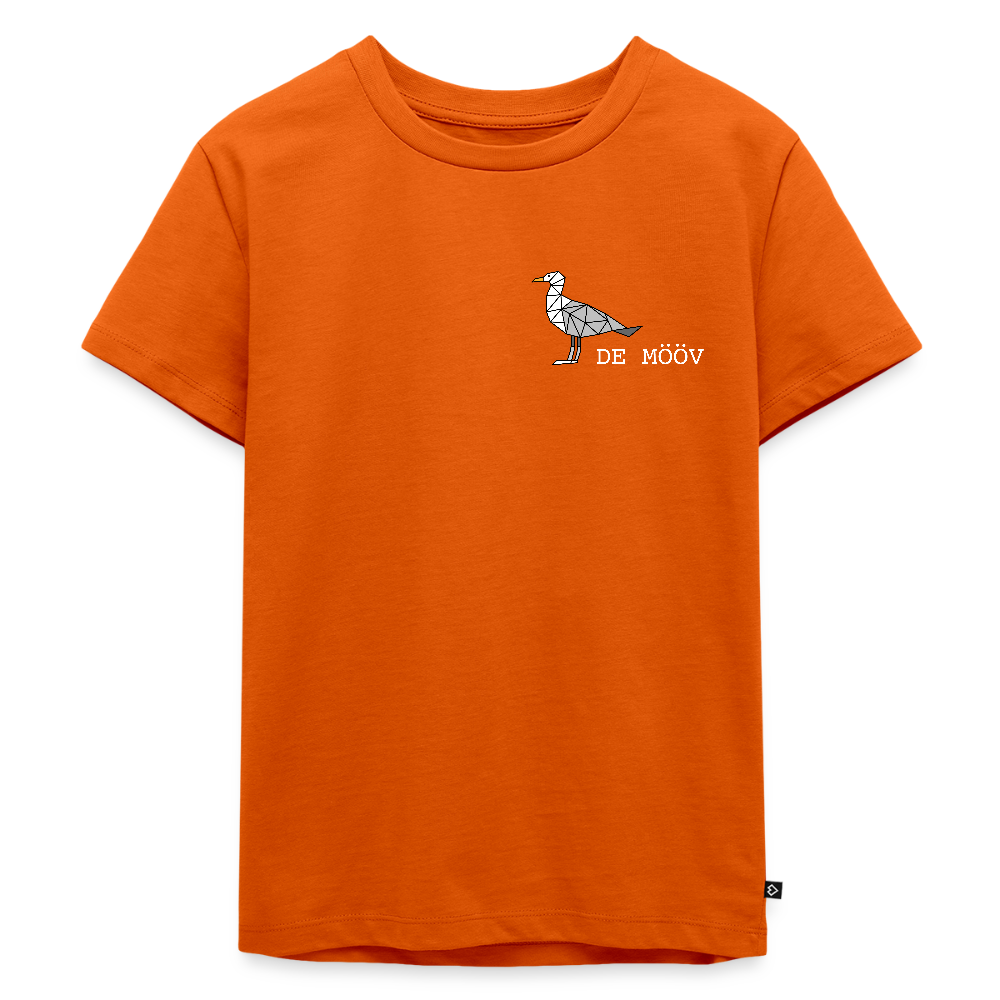 Kinder Premium T-Shirt - de Mööv (weiss) - Orange 