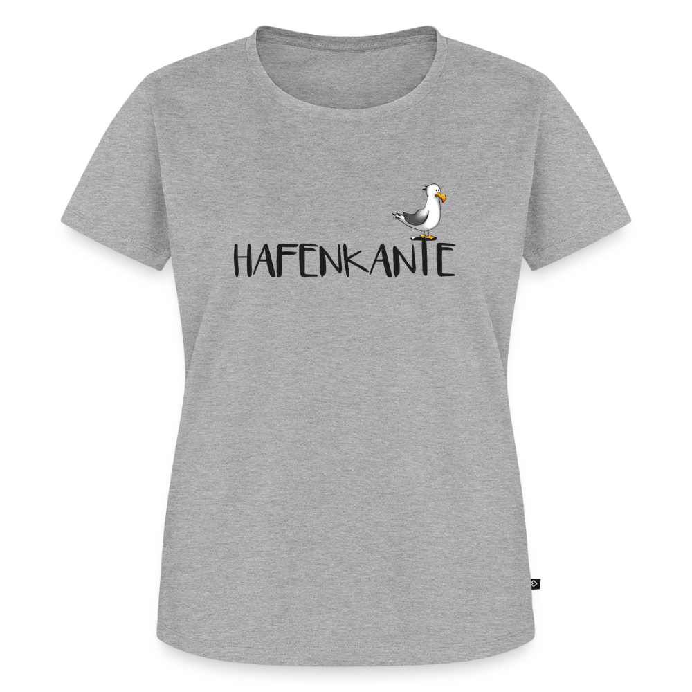 Hafenkante - Damen Premium Bio T-Shirt - Grau meliert