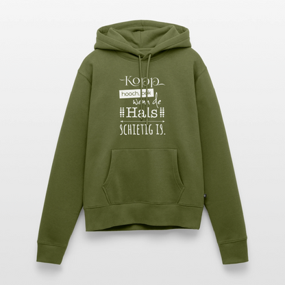 Damen Premium Hoodie - Kopp hooch (weiss) - Khaki