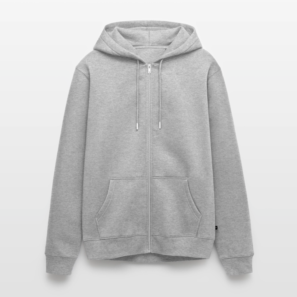 Ebbe - Herren Premium Kapuzenjacke - Grau meliert
