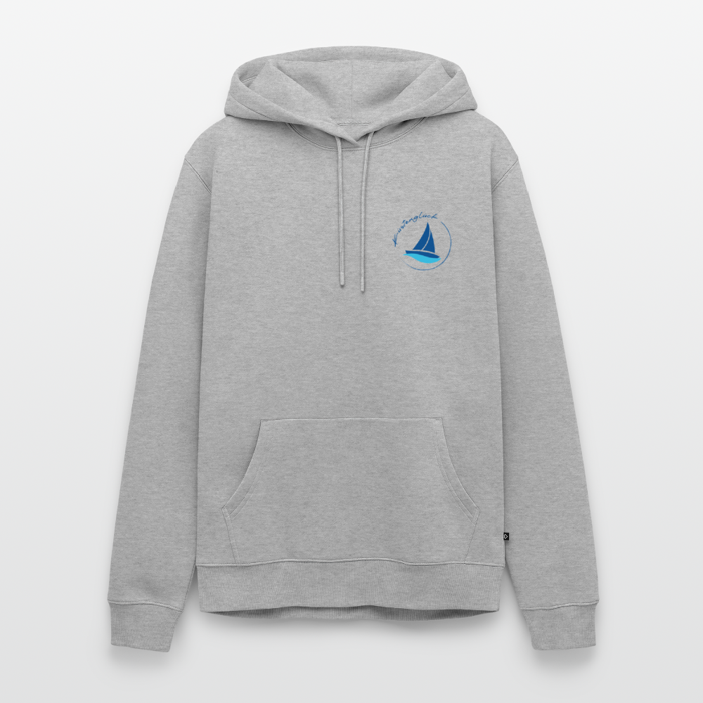 Herren Premium Hoodie - Küstenglück - Grau meliert