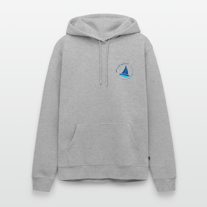 Herren Premium Hoodie - Küstenglück - Grau meliert