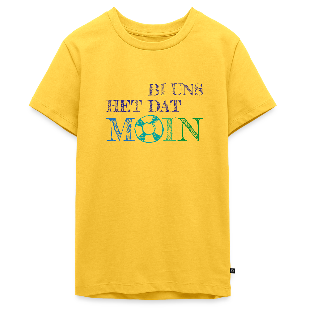 Teenager Premium T-Shirt - Bi uns het dat Moin - Gelb