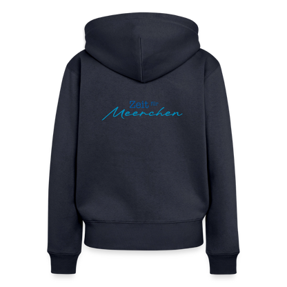 Damen Premium Kapuzenjacke - Zeit für Meerchen - Navy