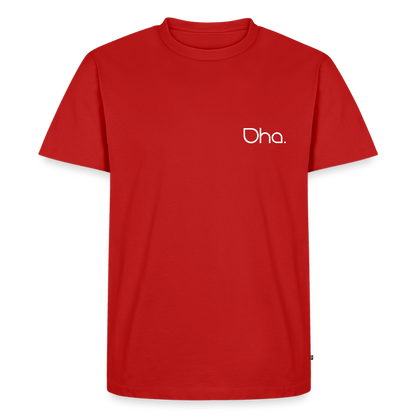 Oha - Herren Premium T-Shirt (weiß) - Rot