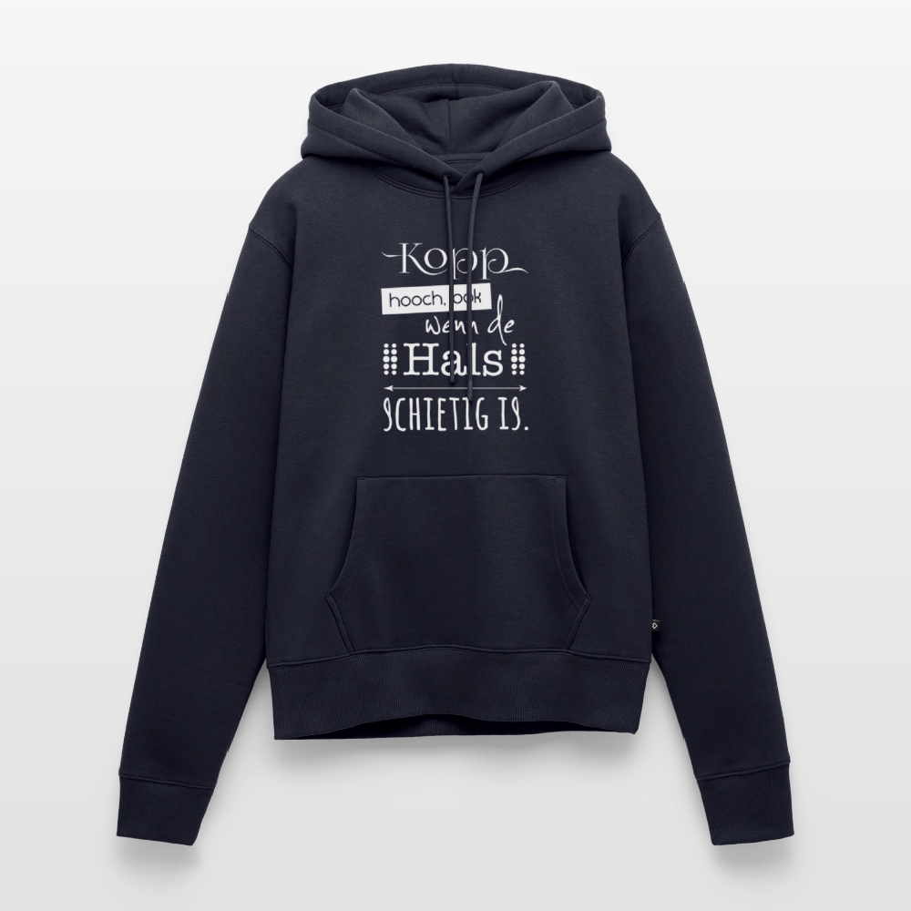 Damen Premium Hoodie - Kopp hooch (weiss) - Navy