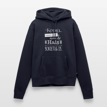 Damen Premium Hoodie - Kopp hooch (weiss) - Navy