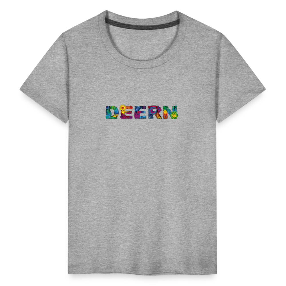 Kinder Premium T-Shirt - Deern - Grau meliert