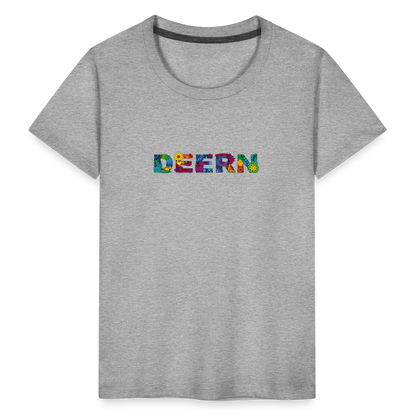 Kinder Premium T-Shirt - Deern - Grau meliert