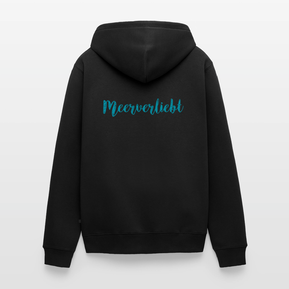 Herren Premium Kapuzenjacke - Meerverliebt - Schwarz
