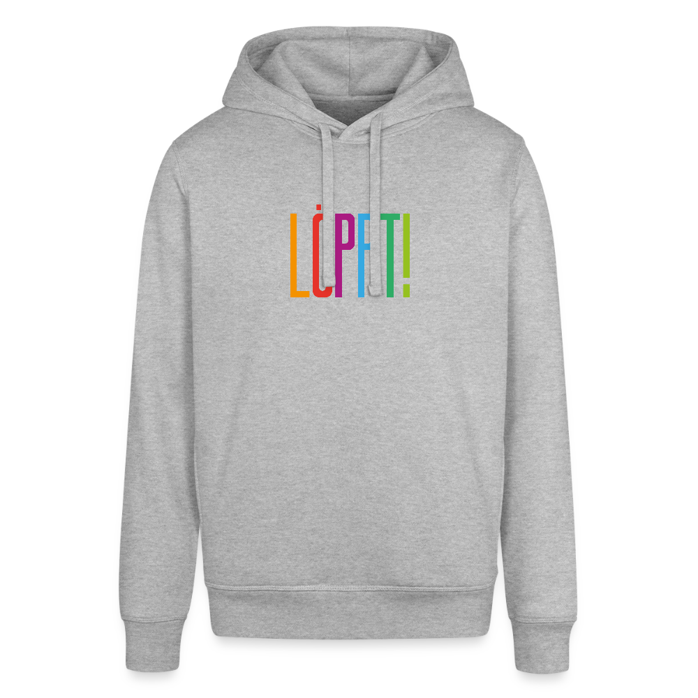Unisex Bio-Hoodie - Löppt! - Grau meliert