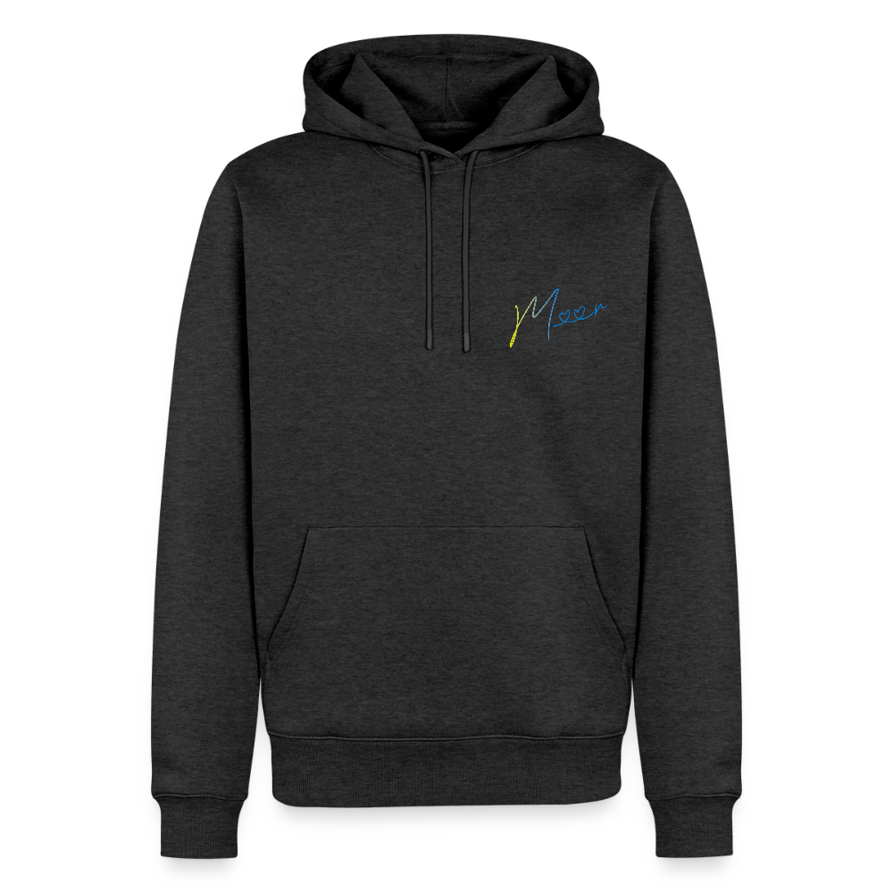 Männer Premium Hoodie - Meer - Anthrazit meliert
