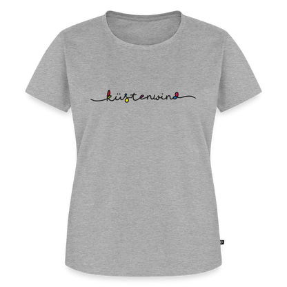 Küstenwind - Damen Premium Bio T-Shirt - Grau meliert