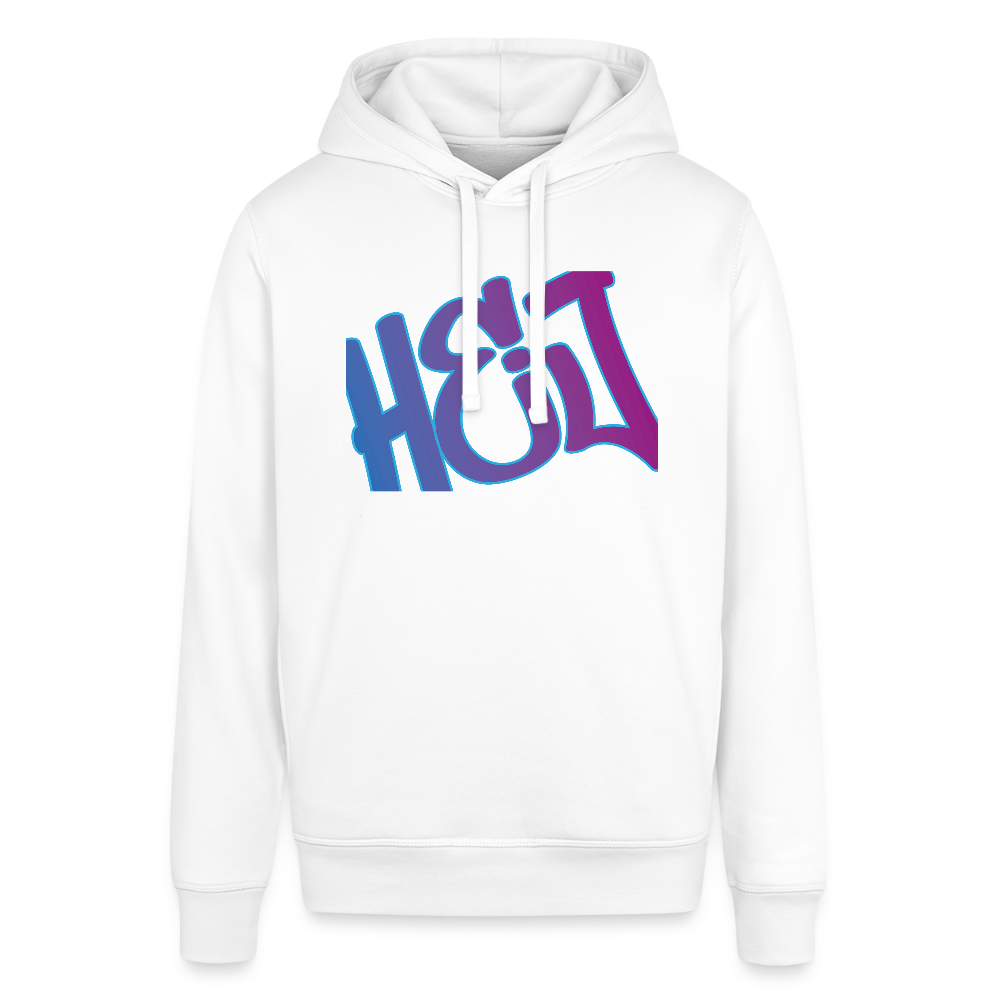 Unisex Bio-Hoodie - Hej - Weiß