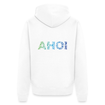 Herren Premium Kapuzenjacke - Ahoi doodles - Weiß