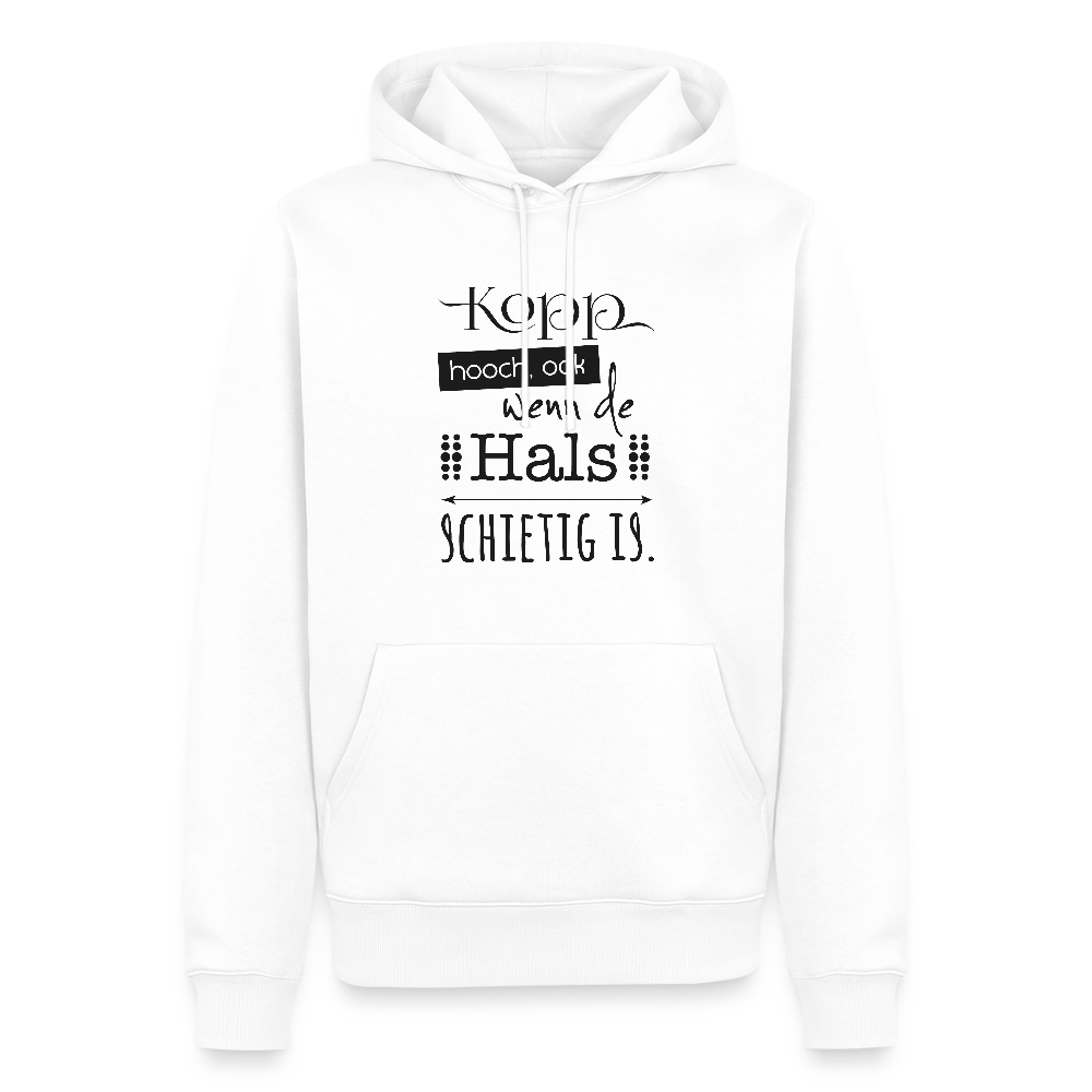 Herren Premium Hoodie - Kopp hooch - Weiß