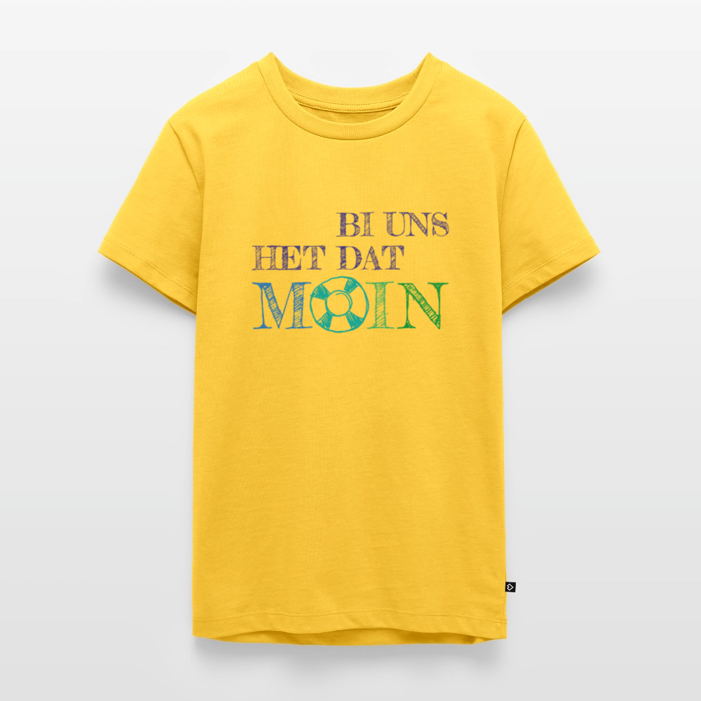 Teenager Premium T-Shirt - Bi uns het dat Moin - Gelb