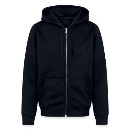Herren Premium Kapuzenjacke - wat'n Schietweer (weiss) - Navy