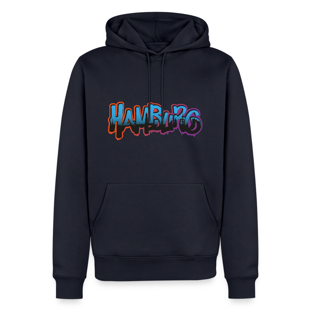 Herren Premium Hoodie - Hamburg - Navy