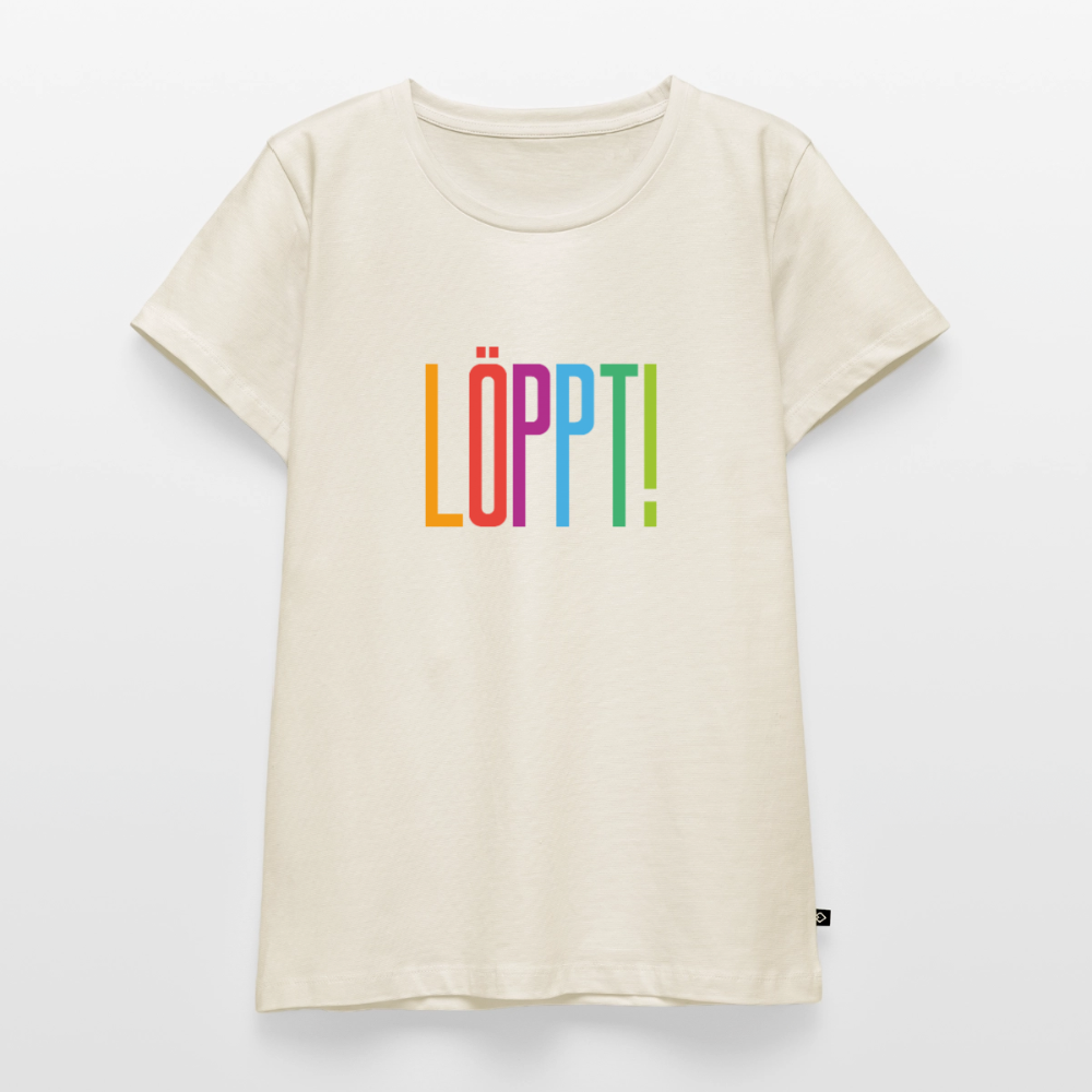 Damen Premium Bio T-Shirt - Löppt! - Naturweiß