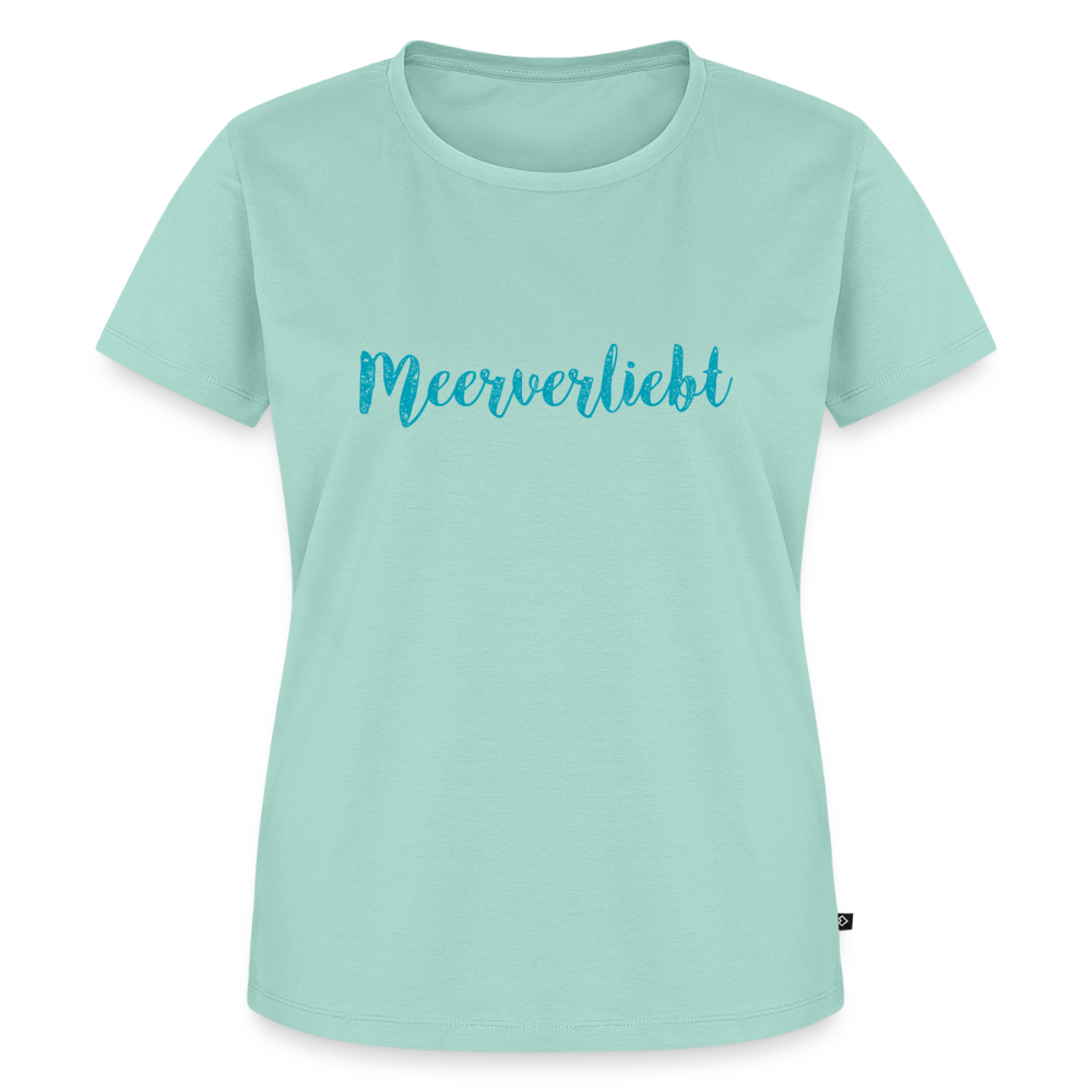 Damen Premium Bio T-Shirt - Meerverliebt - Mint 
