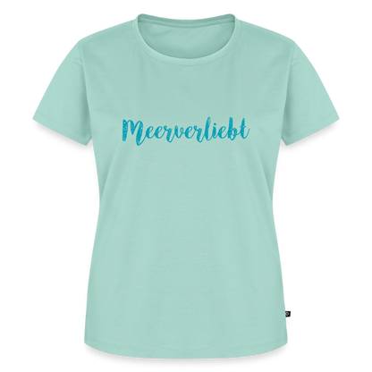 Damen Premium Bio T-Shirt - Meerverliebt - Mint 