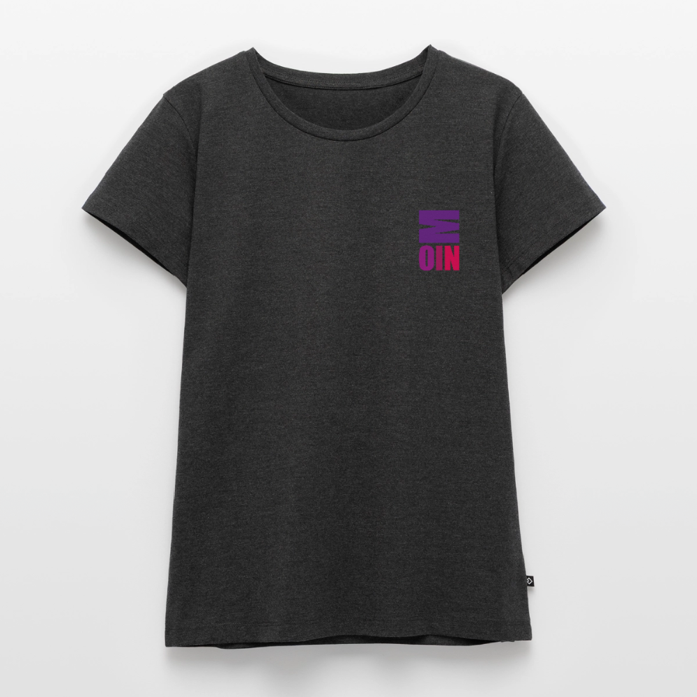 Damen Premium Bio T-Shirt - Moin - Anthrazit meliert