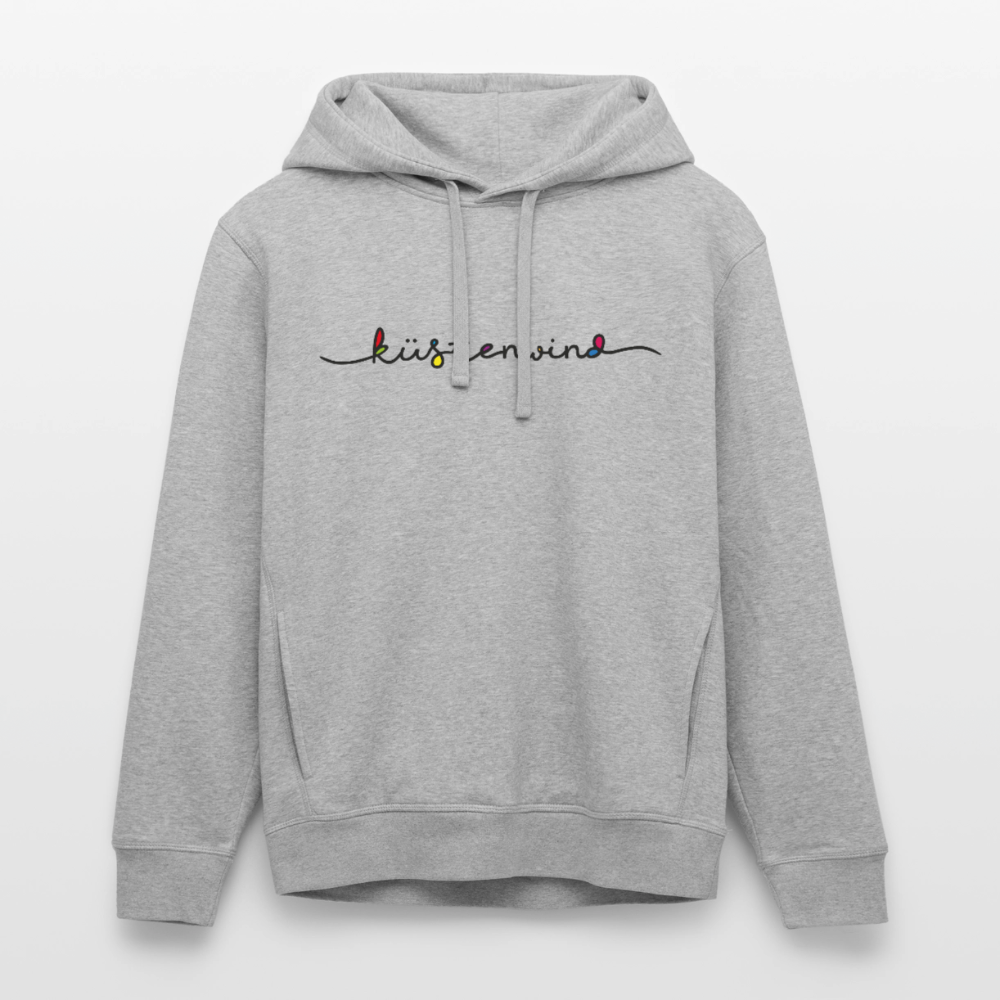 Küstenwind - Unisex Bio-Hoodie - Grau meliert