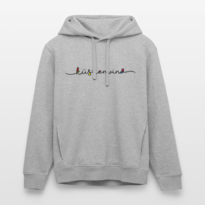 Küstenwind - Unisex Bio-Hoodie - Grau meliert