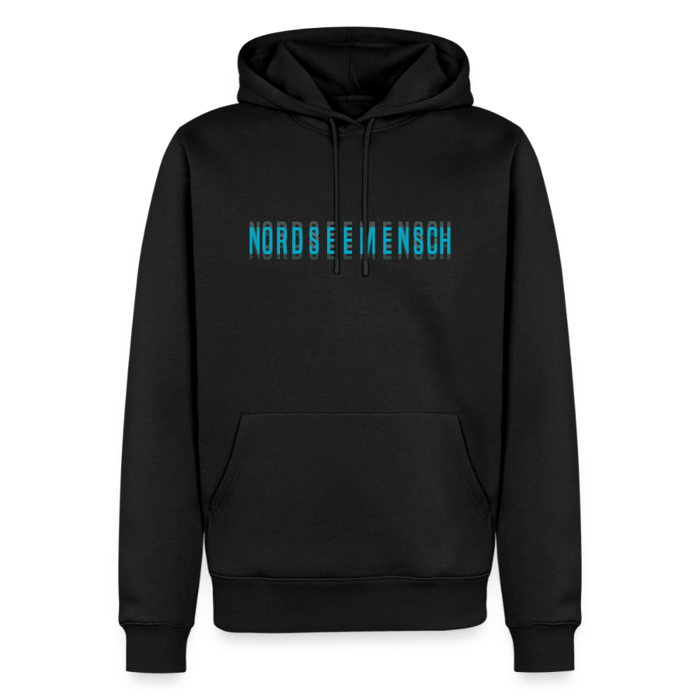 Nordseemensch - Herren Premium Hoodie - Schwarz