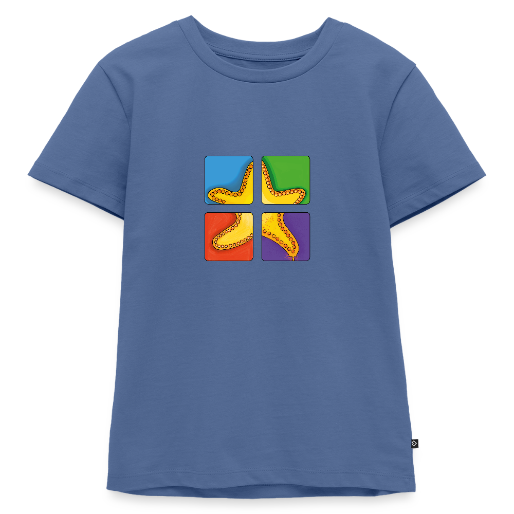 Kinder Premium T-Shirt - Seestern - Taubenblau