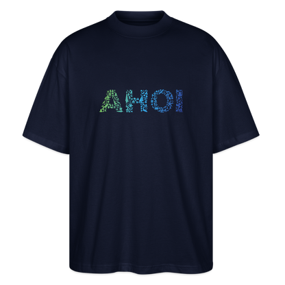 Unisex Oversize Bio-T-Shirt  - Ahoi doodles - Navy
